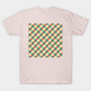 Geometric Checkered Pattern T-Shirt